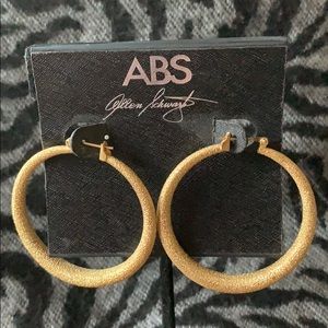 Beautiful gold hoop earrings